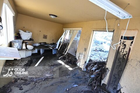 تصاویری از وضعیت کالیفرنیا پس از سیل و طوفان