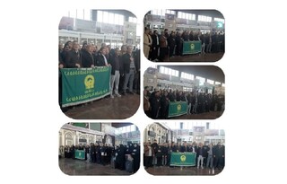 کاروان بسیجیان آستان قدس رضوی عازم سفر راهیان نور شد