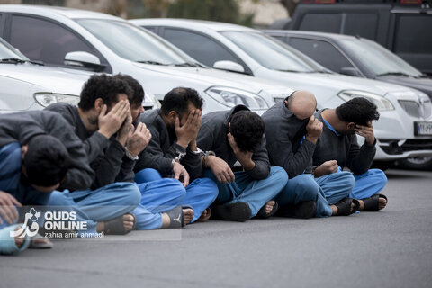 گزارش تصویری | اجرای طرح کاشف برای دستگیری سارقان و مالخران در تهران بزرگ