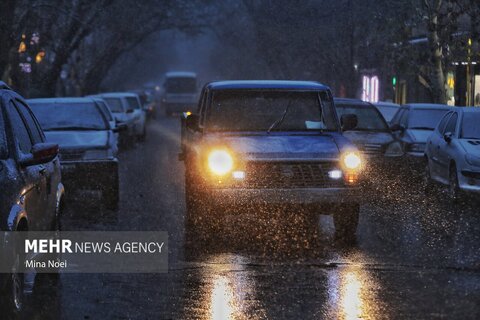 زیبایی تبریز با اولین برف زمستانه
