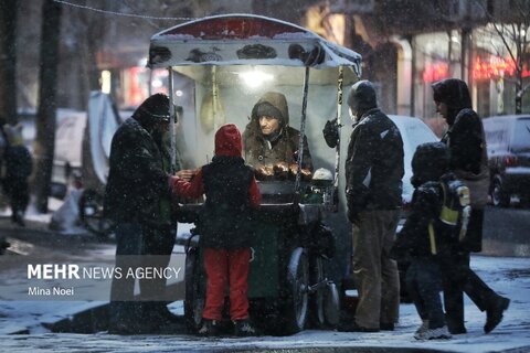 زیبایی تبریز با اولین برف زمستانه