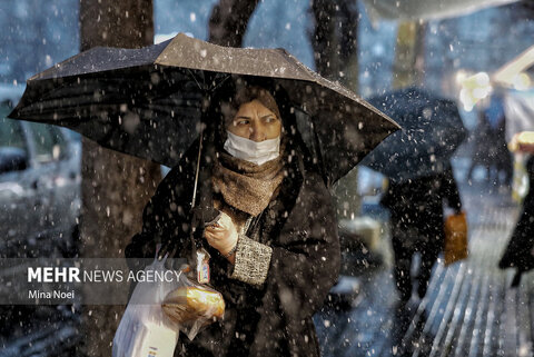 زیبایی تبریز با اولین برف زمستانه