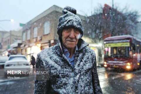 زیبایی تبریز با اولین برف زمستانه