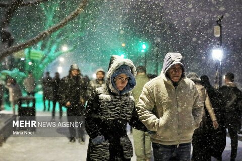زیبایی تبریز با اولین برف زمستانه