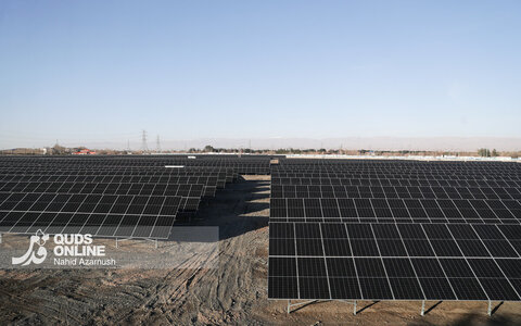 گزارش تصویری | افتتاح بزرگترین مزرعه خورشیدی دولت در مشهد