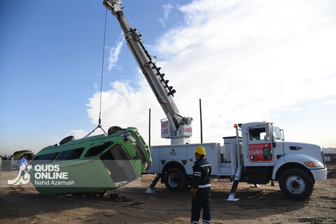 گزارش تصویری | مانور زلزله در مشهد