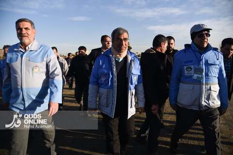 گزارش تصویری | مانور زلزله در مشهد