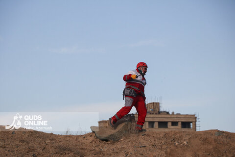 گزارش تصویری | مانور زلزله در مشهد