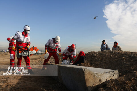 گزارش تصویری | مانور زلزله در مشهد