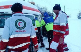 امدادرسانی هلال‌احمر به بیش از ۱۳۰۰ نفر  طی ۷۲ ساعت