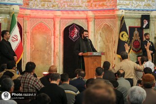 حرم مطهر رضوی در سالروز رحلت عقیله بنی‌هاشم (س) به سوگ نشست