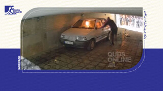 فیلم | ورود اغتشاشگران به منازل مردم و آتش‌زدن خودرو آن‌ها