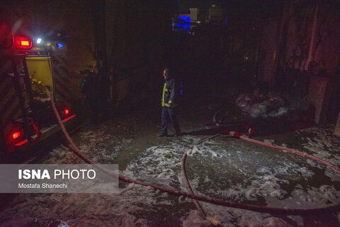 حریق در شرکت لبنیاتی کاله - آمل