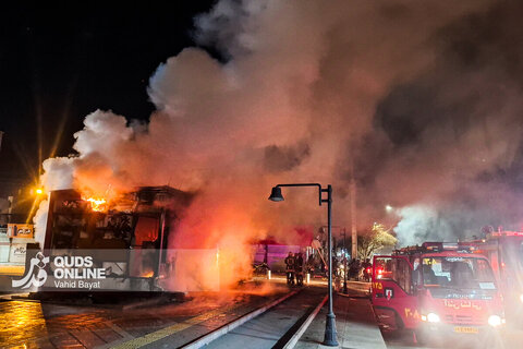 تخریب ۵۰۰ مغازه در بازار رشت توسط اغتشاشگران