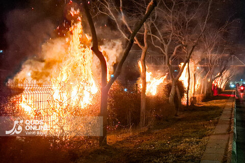 تصاویر هولناک از جنایات اغتشاشگران در بولوار هفت‌تیر مشهد