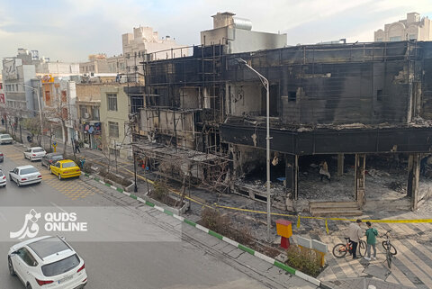 گزارش تصویری| تصاویری از تخریب اموال عمومی