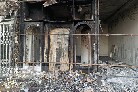 گزارش تصویری| تصاویری از تخریب اموال عمومی