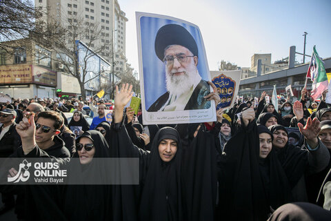 راهپیمایی مردم مشهد در محکومیت اغتشاشات