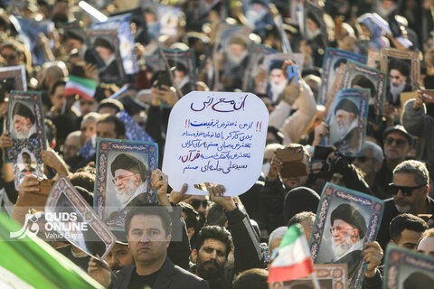 راهپیمایی مردم مشهد در محکومیت اغتشاشات