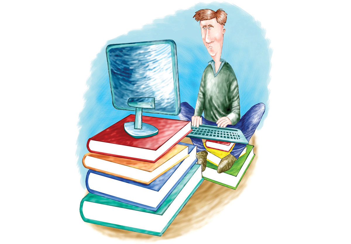 دانشجویی در میدان نبرد کاغذها و پیکسل‌ها