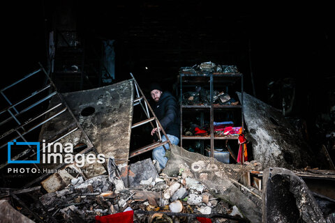 تخریب و آتش‌سوزی اموال شخصی و عمومی در تهران