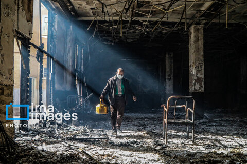 تخریب و آتش سوزی اموال عمومی در یزد