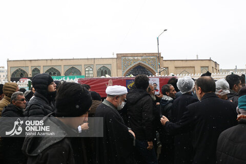 گزارش تصویری| تشییع پیکر دو تن از شهدای مدافع امنیت در مشهد