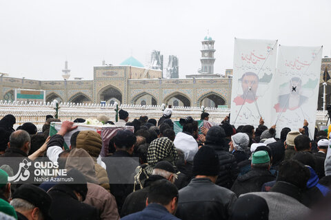 گزارش تصویری| تشییع پیکر دو تن از شهدای مدافع امنیت در مشهد