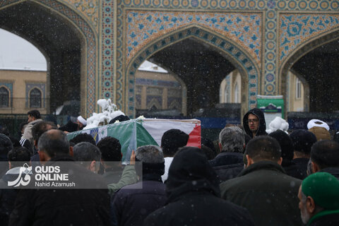 گزارش تصویری| تشییع پیکر دو تن از شهدای مدافع امنیت در مشهد