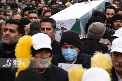 گزارش تصویری| تشییع پیکر دو تن از شهدای مدافع امنیت در مشهد