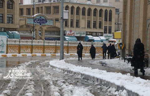بارش اولین برف زمستانی - مشهد
