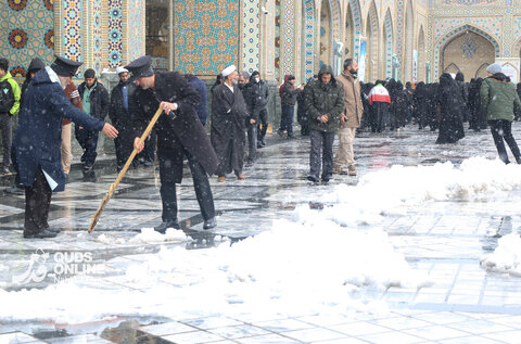 بارش اولین برف زمستانی - مشهد