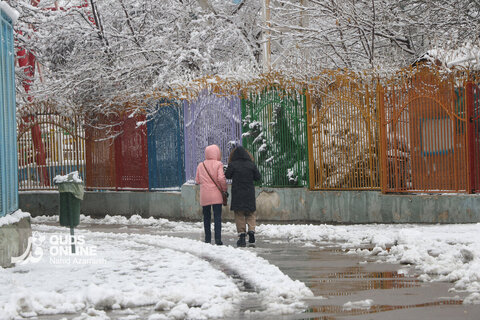 بارش اولین برف زمستانی - مشهد