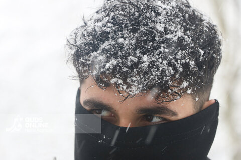 بارش اولین برف زمستانی - مشهد