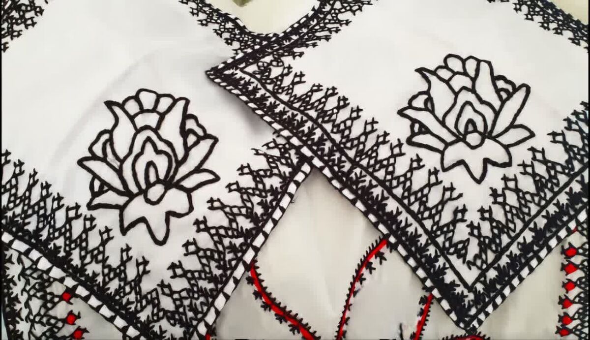 «سیاهک‌دوزی» آنجا که هنر به سکوت سفید پارچه پیوند می‌خورد