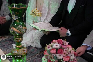 همزمان با بعثت رسول رحمت(ص)؛ ۳۰۷ زوج جوان در بارگاه منور رضوی پیمان ازدواج بستند