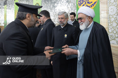 مراسم اهدای احکام خدام حرم مطهر رضوی