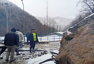 رانش زمین  موجب تخریب بخشی از تصفیه‌خانه بهارستان شد