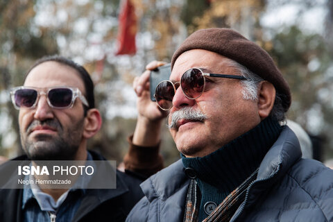 مراسم تشییع پیکر «رضا رویگری»