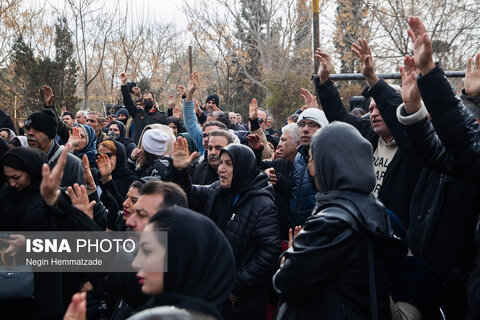 مراسم تشییع پیکر «رضا رویگری»