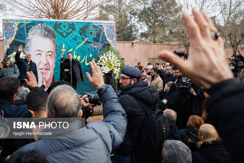 مراسم تشییع پیکر «رضا رویگری»