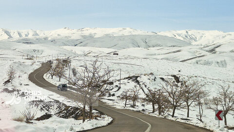 گزارش تصویری | مناظر برفی ییلاقات مشهد