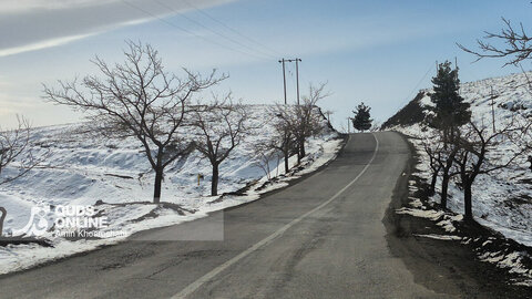 گزارش تصویری | مناظر برفی ییلاقات مشهد