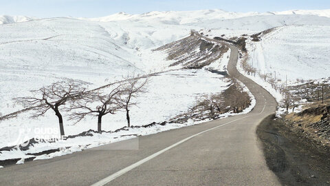 گزارش تصویری | مناظر برفی ییلاقات مشهد