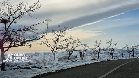 گزارش تصویری | مناظر برفی ییلاقات مشهد