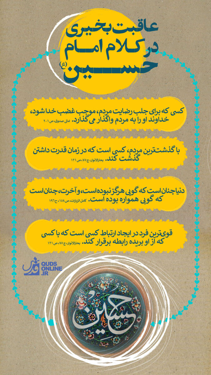 اینفوگرافیک | عاقبت‌بخیری در کلام امام حسین(ع)