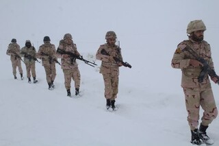 شهادت مرزبان هنگ مرزی سردشت بر اثر سقوط بهمن