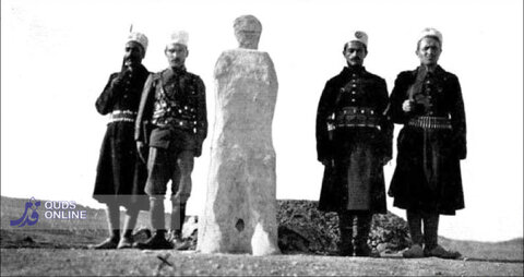 عکس | سارقی که از او مجسمه گچی ساختند!