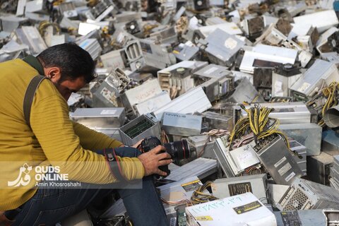 گزارش تصویری | امحای ماینرهای غیرمجاز در مشهد