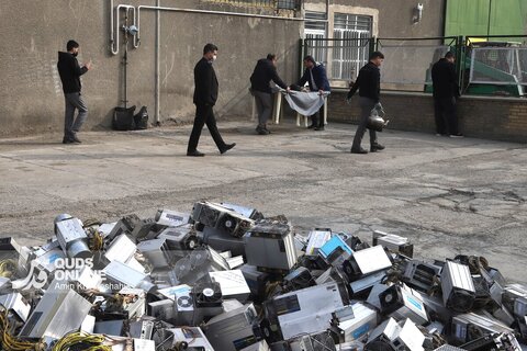 گزارش تصویری | امحای ماینرهای غیرمجاز در مشهد